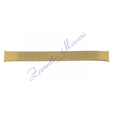 Bracciale elastico GDT2 in acciaio dorato ansa a pompa mm 16/22