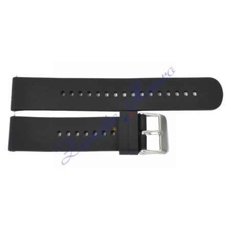 Cinturino JD1602 silicone soft touch colore nero con easypin mm 20