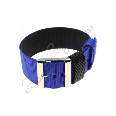 Cinturini NATO reversibile colore blu e nero ansa mm 26