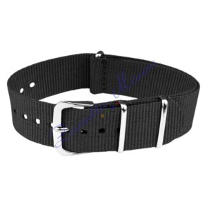 Cinturino NATO colore nero ansa mm 22