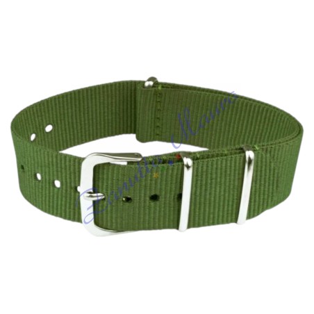 Cinturino NATO colore verde militare ansa mm 24