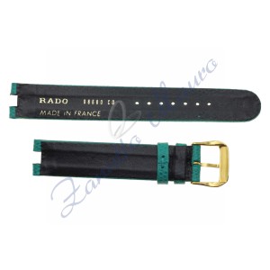 Cinturino Rado 08680 verde lunghezza dei 2 pezzi  cm 11,5/7,5 ansa mm16