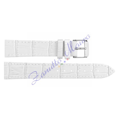 Cinturino stampa cocco piatto 1304 colore bianco ansa mm 20