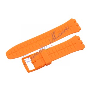 Cinturino in silicone per Swatch ansa mm 20 colore arancione