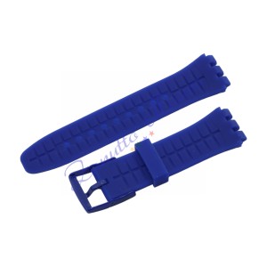 Cinturino in silicone per Swatch ansa mm 20 colore blu