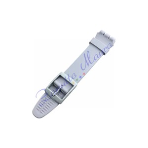 Cinturino in silicone per Swatch ansa mm 19 colore grigio