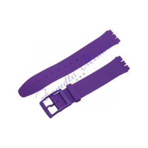 Cinturino in silicone per Swatch ansa mm 16 colore viola
