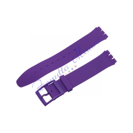 Cinturino in silicone per Swatch ansa mm 16 colore viola