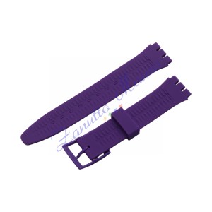 Cinturino in silicone per Swatch ansa mm 17 colore viola