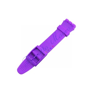 Cinturino in silicone per Swatch ansa mm 19 colore viola