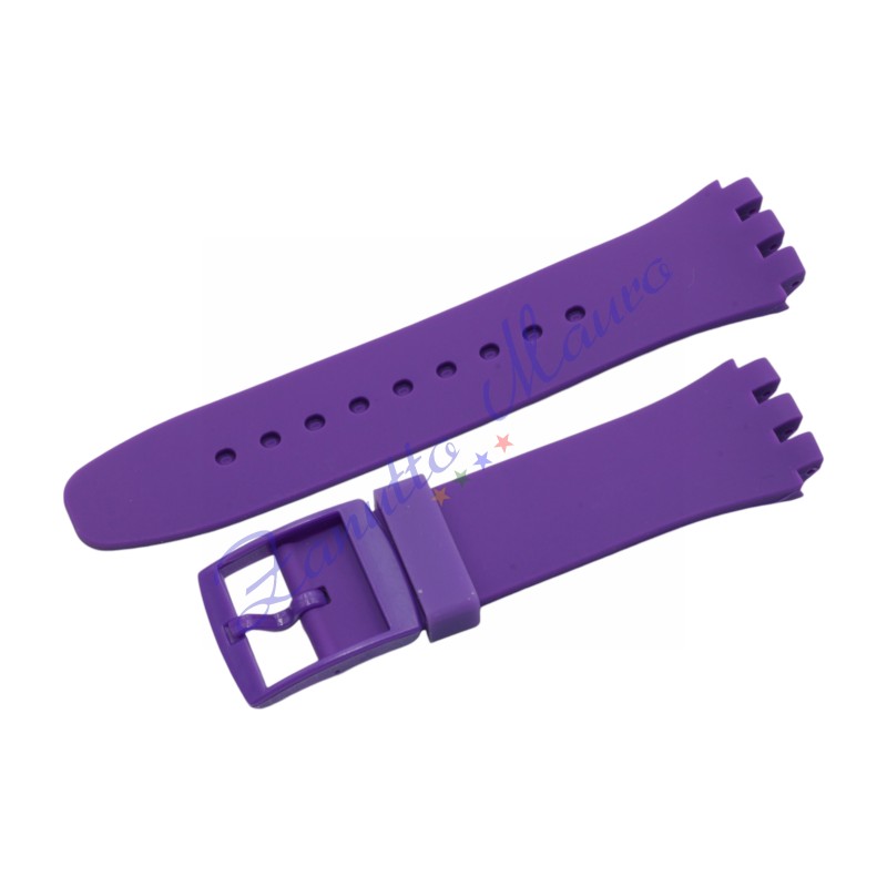 Cinturino in silicone per Swatch ansa mm 20 colore viola