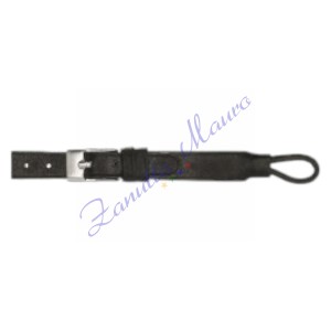 Cinturino in pelle vitello madras 588 tranciato colore nero