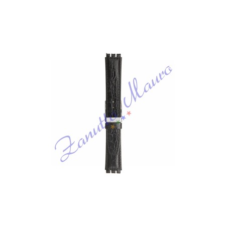 Cinturino 245M in pelle stampata per Swatch 17x19 colore nero