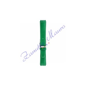 Cinturino 245PLin pelle stampata per Swatch 17x19 colore verde chiaro