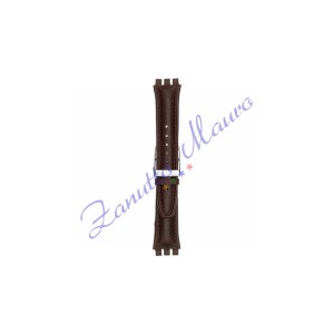 Cinturino 247PL in pelle stampata per Swatch 19x22 colore bordeaux