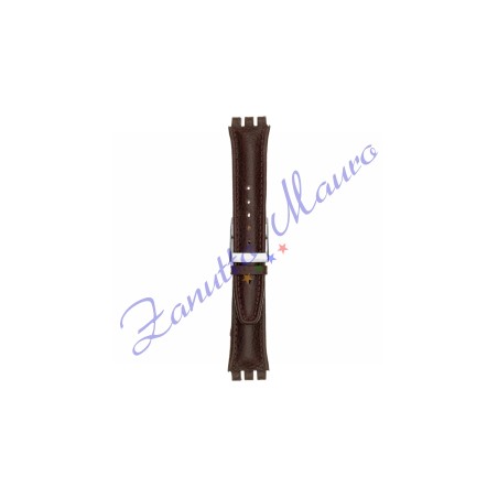 Cinturino 247PL in pelle stampata per Swatch 19x22 colore bordeaux