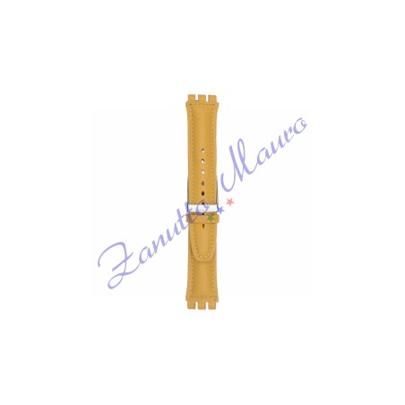 Cinturino 247PL in pelle stampata per Swatch 19x22 colore giallo