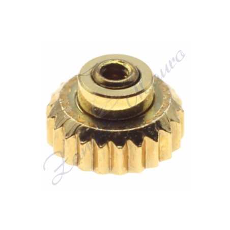 Corona  Lorenz anti polvere in acciaio dorato diametro 4,0 A1,5 P0,90