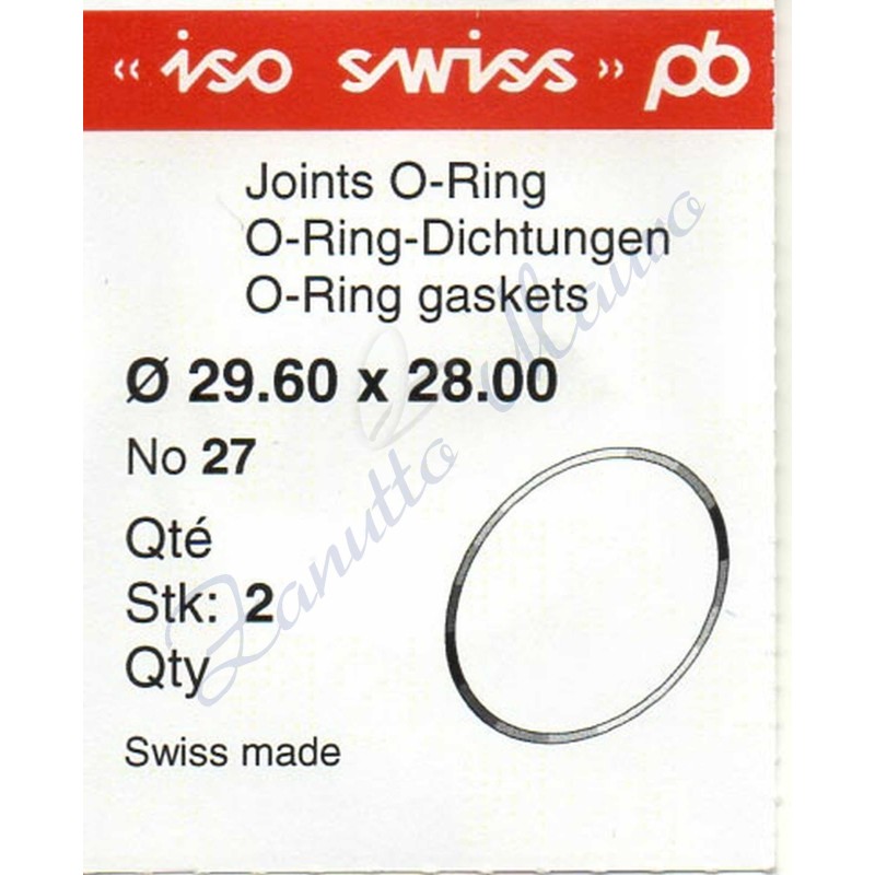 OR Standard ISO027 busta 2 pz Diam.int. 28.00 sezione 0.80