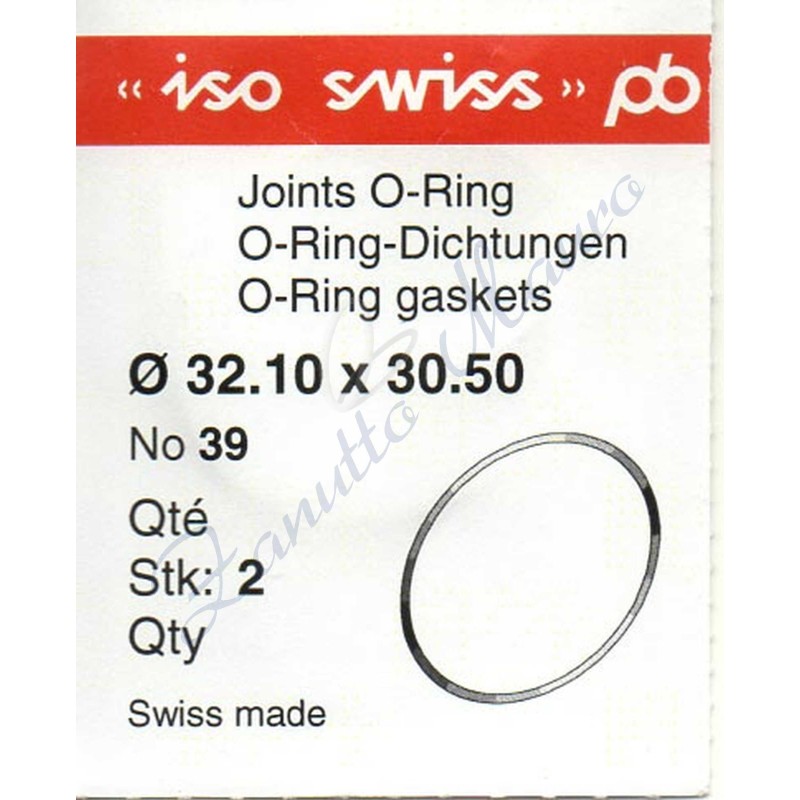 OR Standard ISO039 busta 2 pz Diam.int. 30.50 sezione 0.80