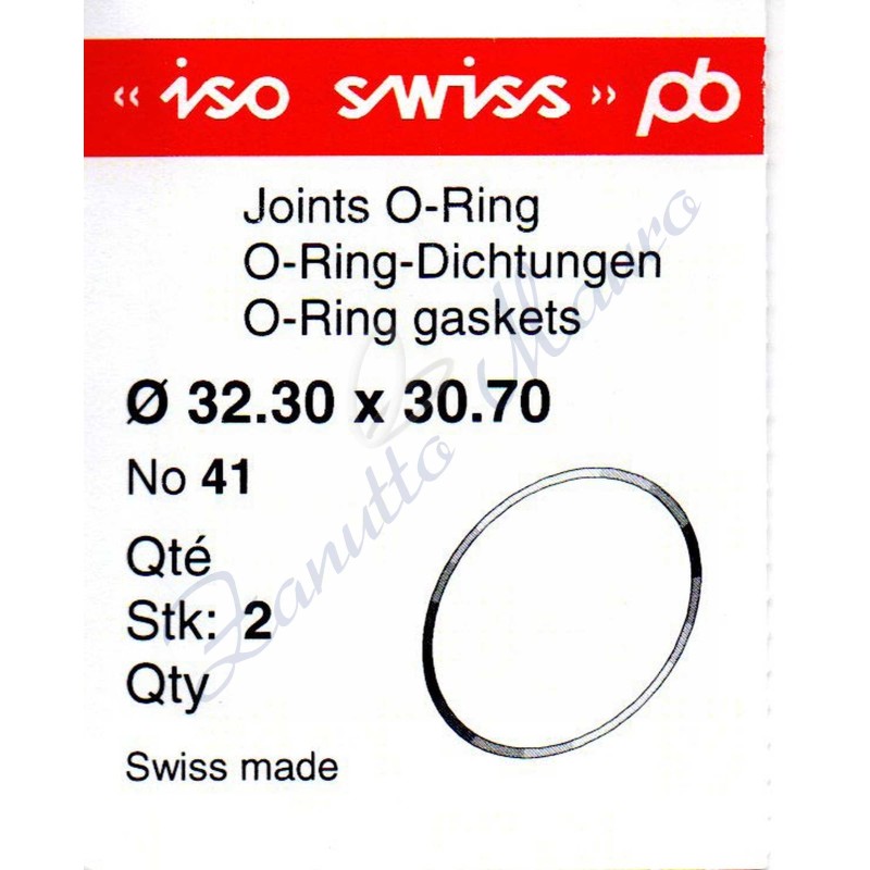 OR Standard ISO041 busta 2 pz Diam.int. 30.70 sezione 0.80