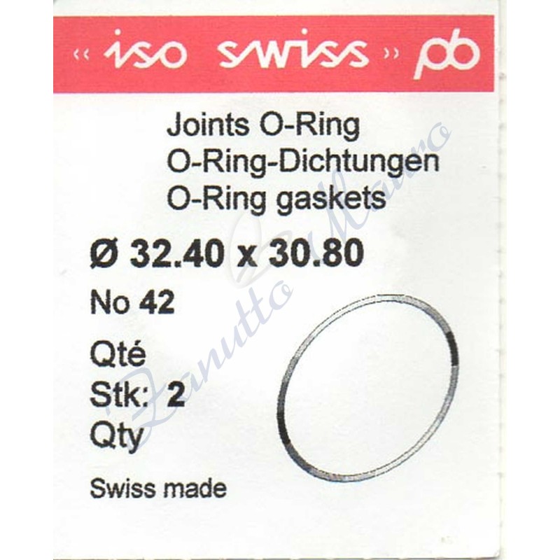 OR Standard ISO042 busta 3 pz Diam.int. 30.80 sezione 0.80