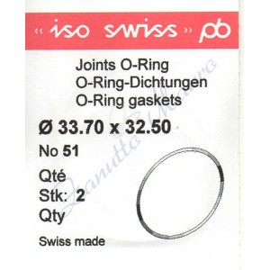 OR Standard ISO051 busta 2 pz Diam.int. 32.50 sezione 0.60