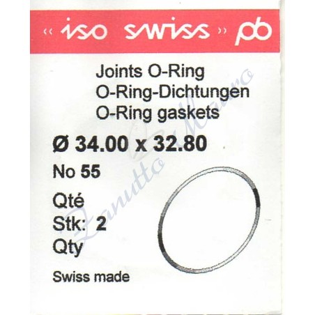 OR Standard ISO055 busta 2 pz Diam.int. 32.80 sezione 0.60