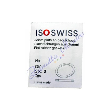 Guarnizioni Flat IsoSwiss 120 24,90x22,10 h 0,50 busta da 3 pezzi
