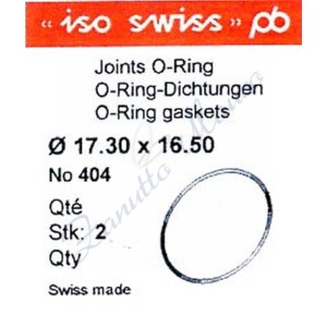 O-Ring Quartz ISO409 busta 2 pz Diam.int. 17.70 sezione 0,40