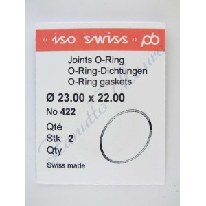 O-Ring Quartz ISO422 busta 2 pz Diam.int. 22.00 sezione 0,50