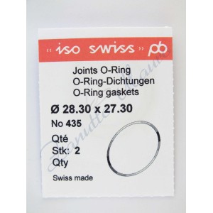 O-Ring Quartz ISO435 busta 2 pz Diam.int. 27.30 sezione 0,50
