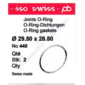 O-Ring Quartz ISO440 busta 2 pz Diam.int. 28.50 sezione 0,50