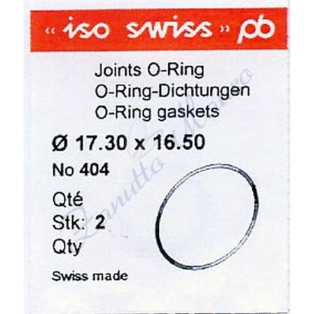 O-Ring Quartz ISO454 busta 2 pz Diam.int. 32.50 sezione 0,50