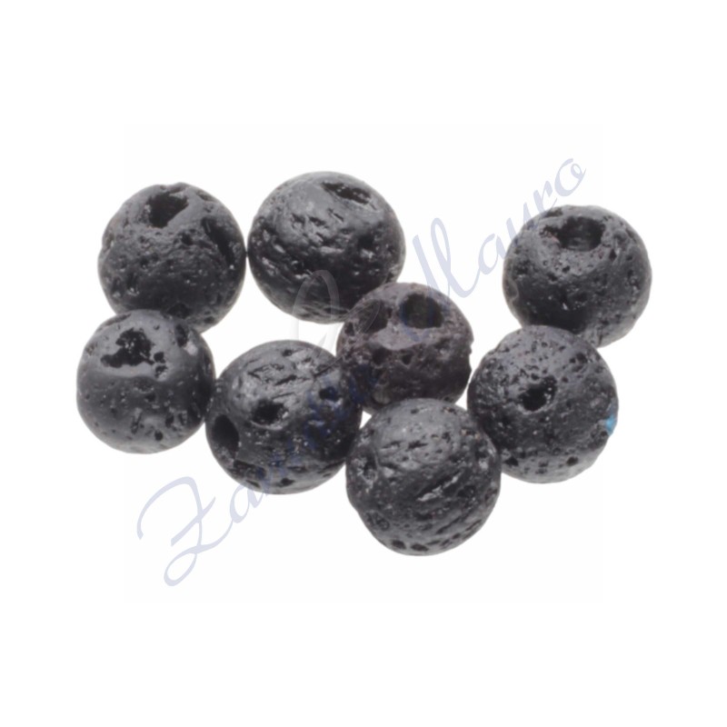 Sfera in lava nera diametro mm 6