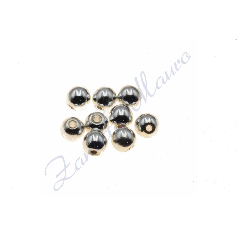 Sfera in ematite rodiata diametro mm 6