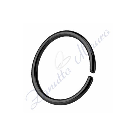 Anello Septum basic filo mm 0,8 diametro mm 10 in acciaio 361L brunito