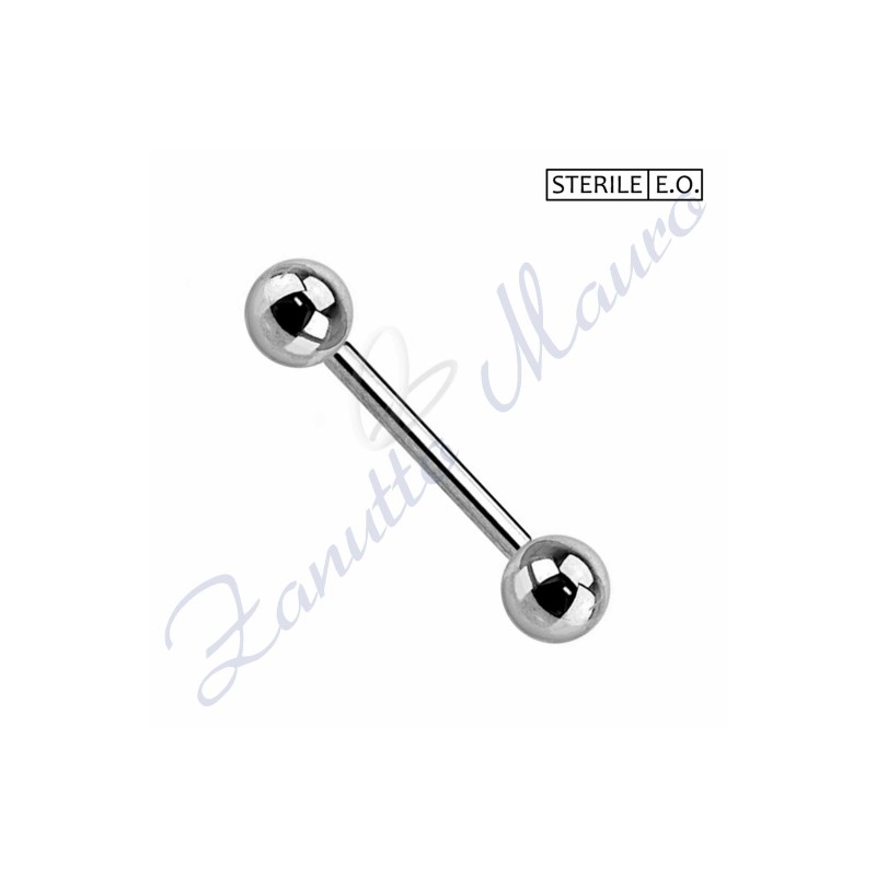 Barbel lingua sterile misure mm 1,6x18x5 in acciaio chirurgico 316L