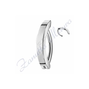 Piercing banana a cerchio  mm 1,6x10 in acciaio 316L