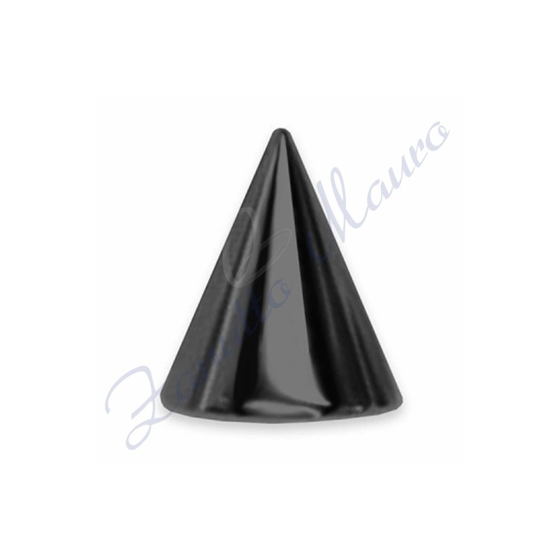 Cono mm 1,2x3 in acciaio 316L brunito