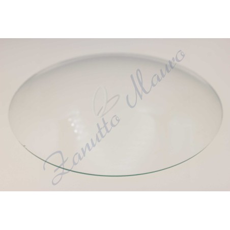 Vetro bombato per orologi da parete spesso mm 2 diametro mm 124