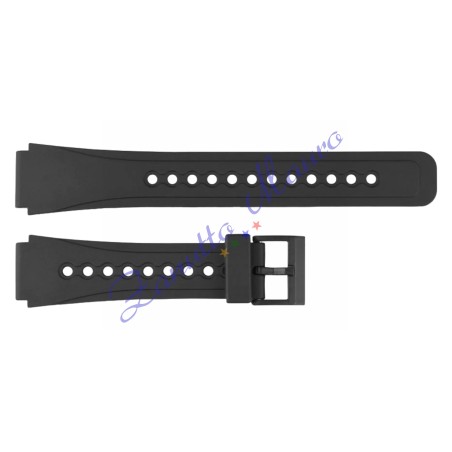 Cinturino in gomma tipo Casio 3120 con fibbia in plastica ansa mm 20