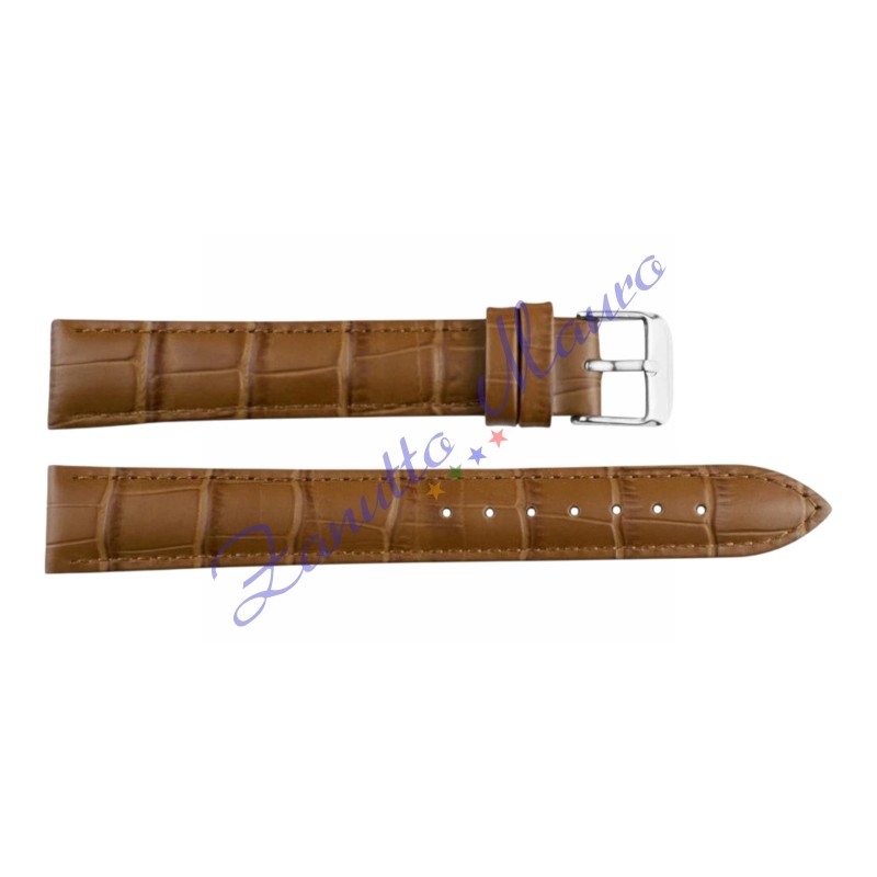 Cinturino stampa cocco piatto 1307XL colore marrone chiaro ansa mm 22