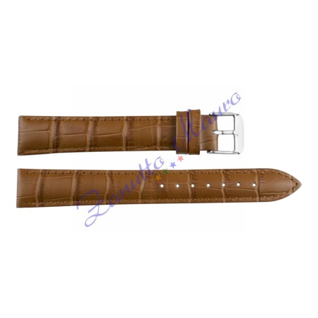 Cinturino stampa cocco piatto 1307XL colore marrone chiaro ansa mm 22