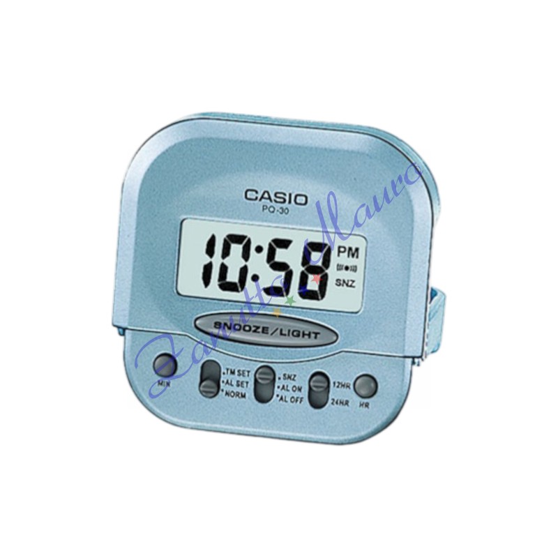 Sveglia Casio modelloPQ-30B-2D colore azzurro