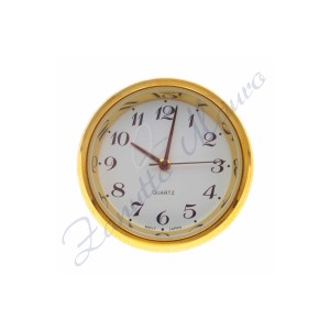 Movimento incasso diametro mm 32/35 acciaio dorato numeri arabi