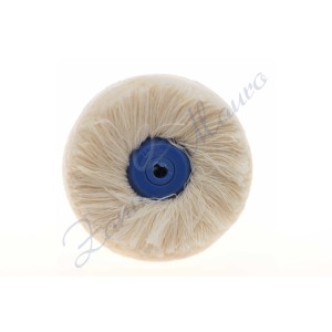 Spazzola  circolare in cotone diametro mm 70 centro in PVC