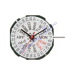 Movimento Miyota 2105 3 sfere day/date al 3 quarzo