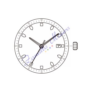 Movimento Miyota 2415 3 sfere data al 3 quarzo