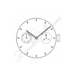 Movimento Hattory VD79 2 sfere con datario